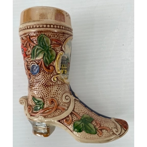 Majolica Germany Boot Stein