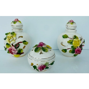 Majolica Porcelain Jars
