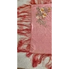 1920's Antique Pink Silk Piano Shawl