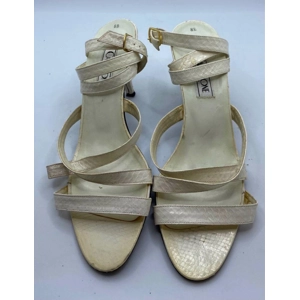 Calderone White Strap Shoes