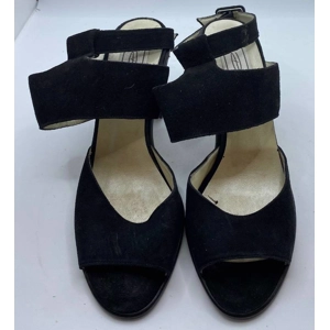 Dolcis Black Open Toed Shoes