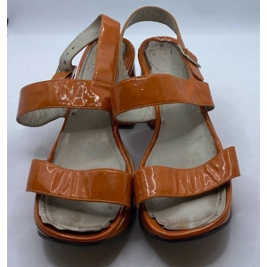 Patent Orange Shoes