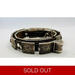 Antique Middle Eastern Silver 26 Piece Belt