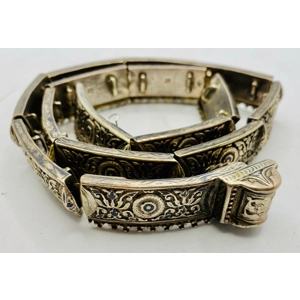 Antique Ethnic Silver Belt