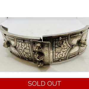 Antique Turkish Ottoman Solid Silver Buckle