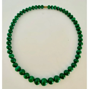 Malachite Round Bead Necklace