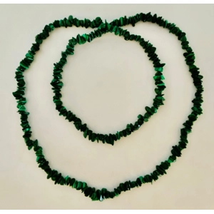 Malachite Chip Bead Necklace