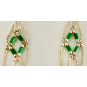 Malachite Dangle Earrings