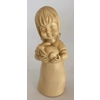 G Ruggeri Italy Hand Carved Alabaster 4" Statuettes Signed G.R
