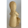G Ruggeri Italy Hand Carved Alabaster 4" Statuettes Signed G.R