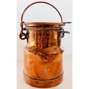 Copper Milk Can With Engraving