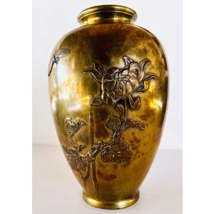 Antique Japanese Bronze Vase