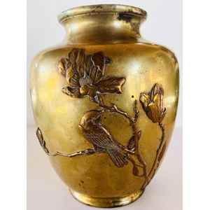 Antique Japanese Bronze Vase