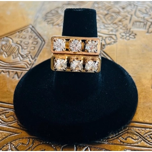 Gold with Rhinestones Ring