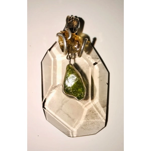 Rutilated Quartz, Citrine Pendant