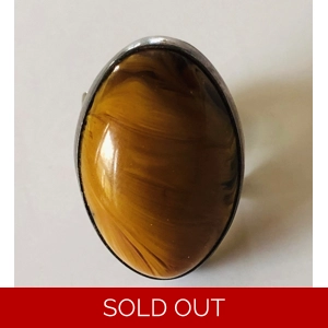 Butterscotch Amber 925 Sterling Ring