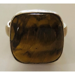 Tiger Eye 925 Sterling Ring