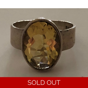 Citrine 925 Sterling Ring