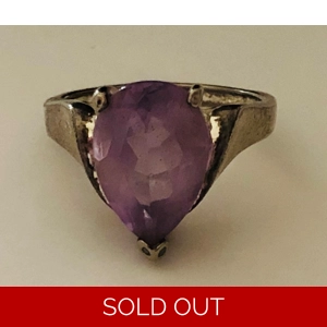 Lilac Amethyst Silver Ring