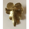 Pearl Gold Leaf Brooch