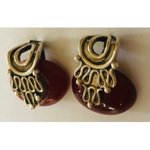 Carnelian Sterling Earrings