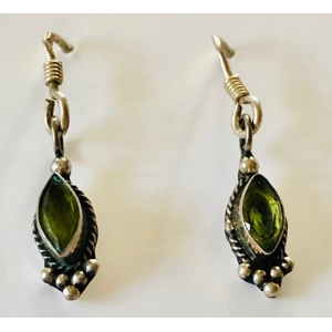 Sterling Marquise Cut Peridot