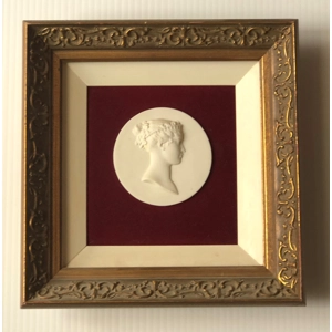 Victorian Cameo Carved Plaster Portrait