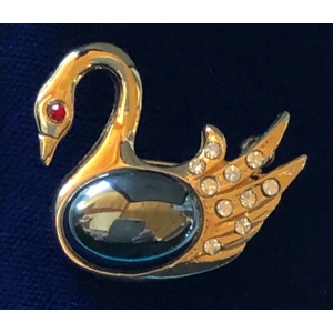 Hematite and Crystals Pin