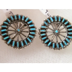 Sterling & Turquoise Zuni Pendant/Brooch