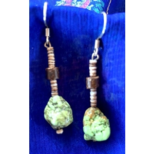 Gaspeite & Heisei Dangle Earrings