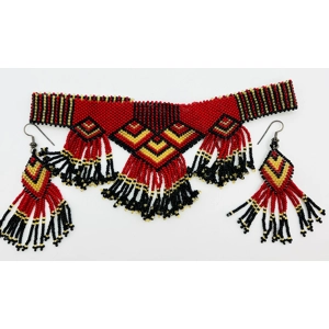Native American Choker & Earrings
