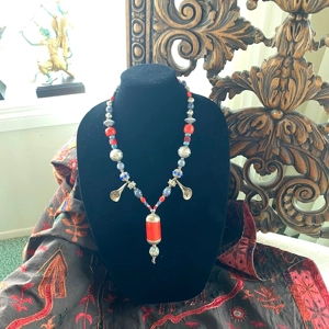 Amber Lapis & Turquois Necklace