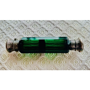 Emerald Glass Perfume Bottle