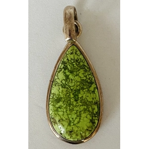 Gaspeite Teardrop Pendant