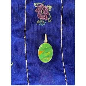 Gaspeite Oval Pendant