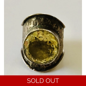 Citrine Silver Ring