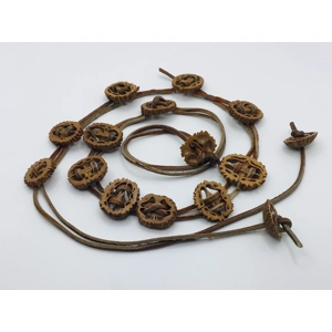 Brown Leather Walnut Belt