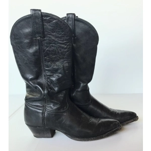 Tony Lama Black Cowboy Boot