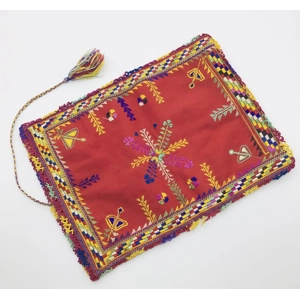 Middle Eastern Stitched Bag with Tassels