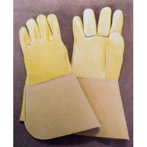 Elk Skin Cowhide Cuff Gloves