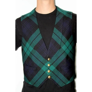 Black Watch Tartan Vest