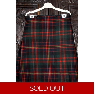 The Queen's Own Cameron Highlanders Tartan Kilt