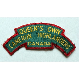 The Queen's Own Cameron Highlanders Shoulder Title