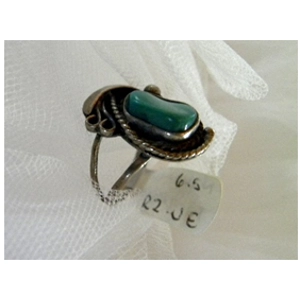Navajo Old Pawn Turquoise & Sterling Ring
