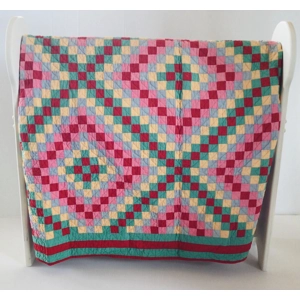 Handmade Postage Stamp Quilt