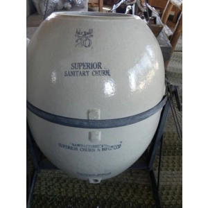 Vintage 20 gallon Superior Sanitary Churn & Mount