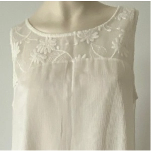 White Sleeveless Summer Dress