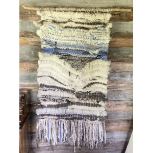 Blue, White, & Gray Macrame