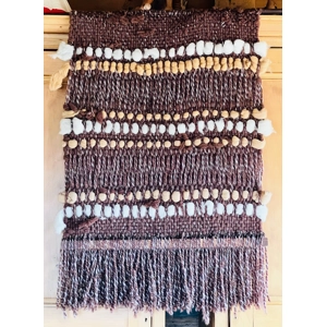 Brown, White, & Beige Macrame