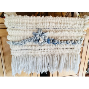 White & Blue Macrame
